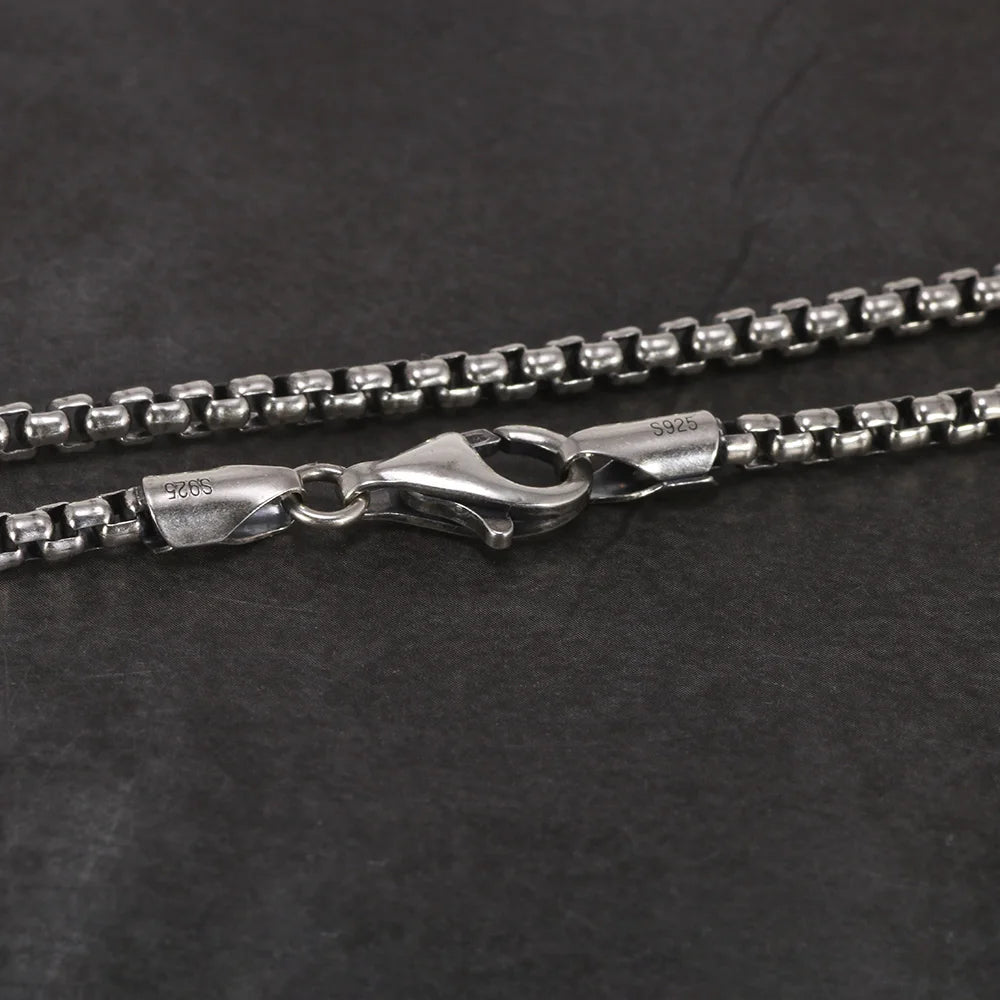 Echtes 925 Sterling Silber HalsketteUnisex