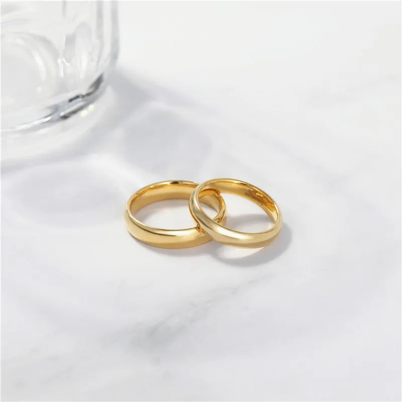 Goldener Wolframring Damen &amp; Herren