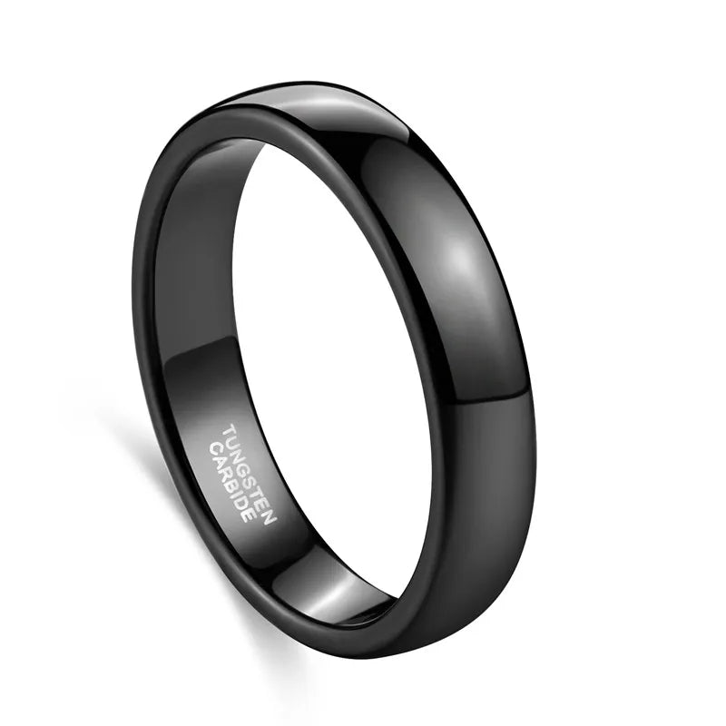 Schwarzer Wolframring Damen &amp; Herren