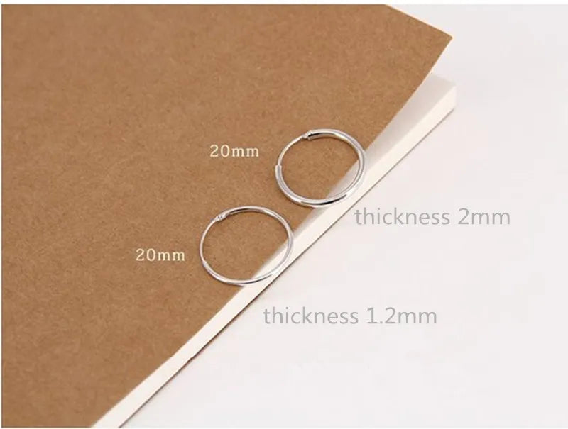 Einfache Ohrknochen-Creolen aus 925er-Sterlingsilber für Frauen, kleine Creolen, Ohrknochen-Schnalle, runde Kreis-Ohrringe, Creolen, Geschenk