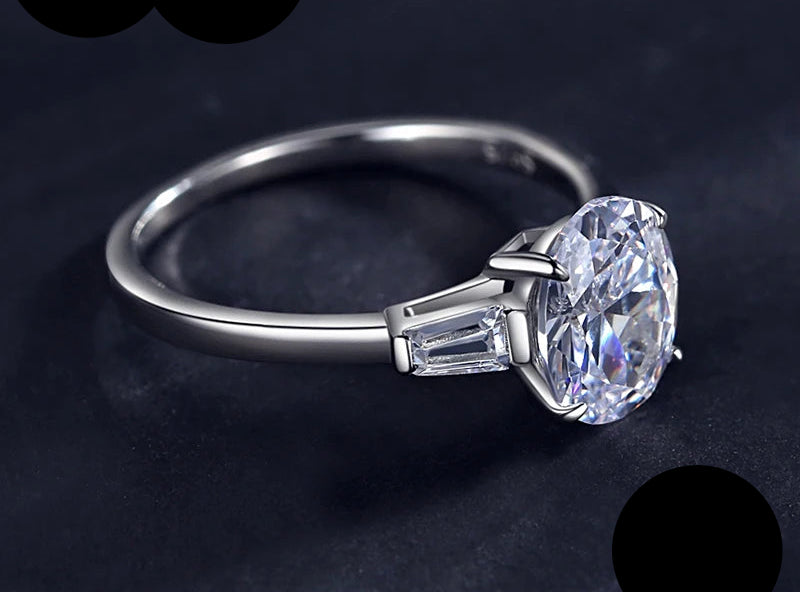 925 Sterling Silber Zirkon-Ring – Damen