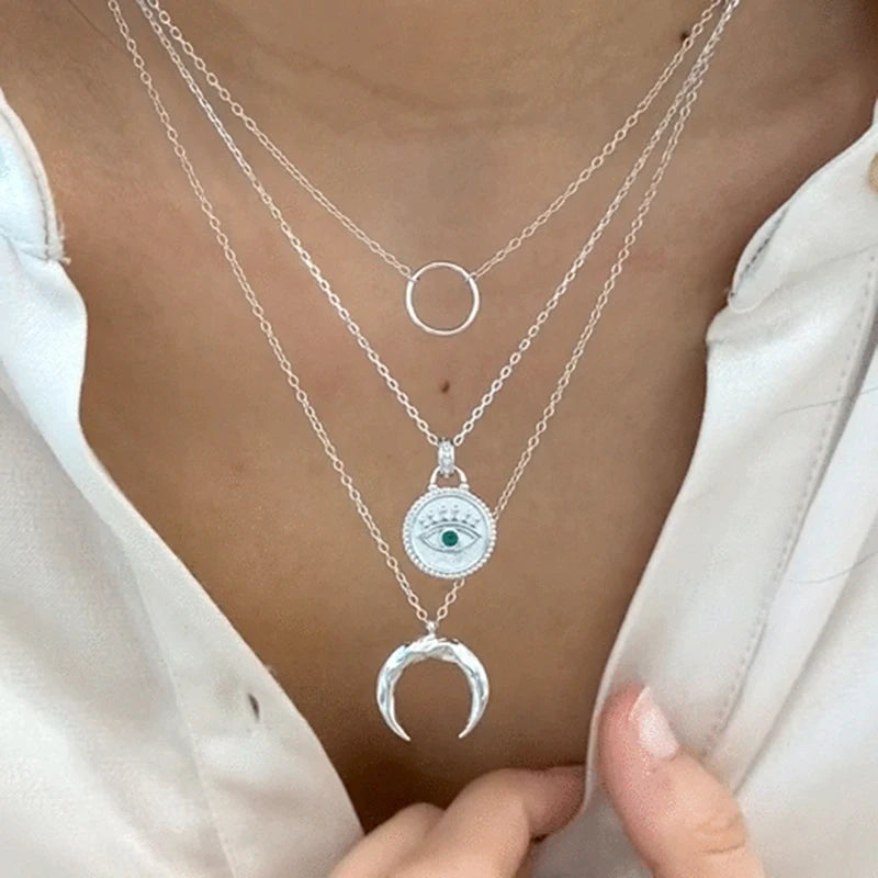 925 Sterling Silber Kette Sonne Anhänger Halskette