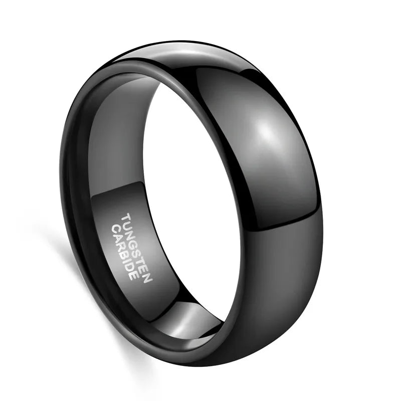 Schwarzer Wolframring Damen &amp; Herren