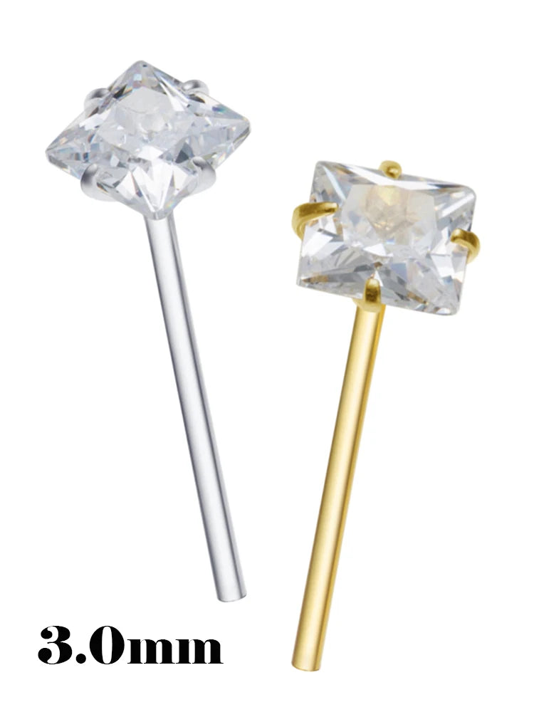 925 Silber Nasenstecker Zirkon  Trendy Piercing Schmuck