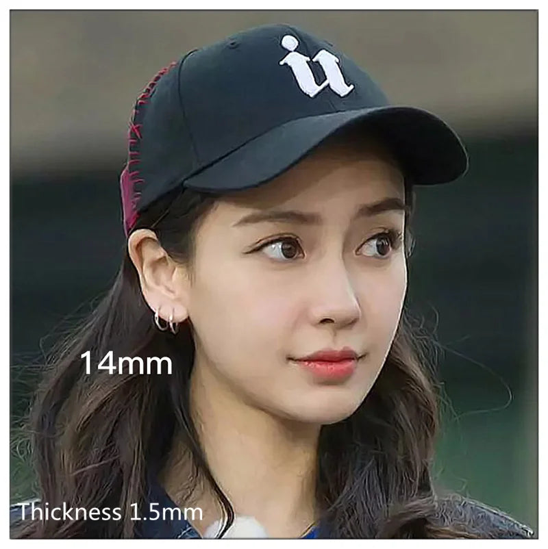 Einfache Ohrknochen-Creolen aus 925er-Sterlingsilber für Frauen, kleine Creolen, Ohrknochen-Schnalle, runde Kreis-Ohrringe, Creolen, Geschenk