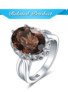 JewelryPalace Große 7ct Genuine Rauchquarz 925 Sterling Silber Baumeln Ohrringe für Frauen Erklärung Edelstein Ohrringe