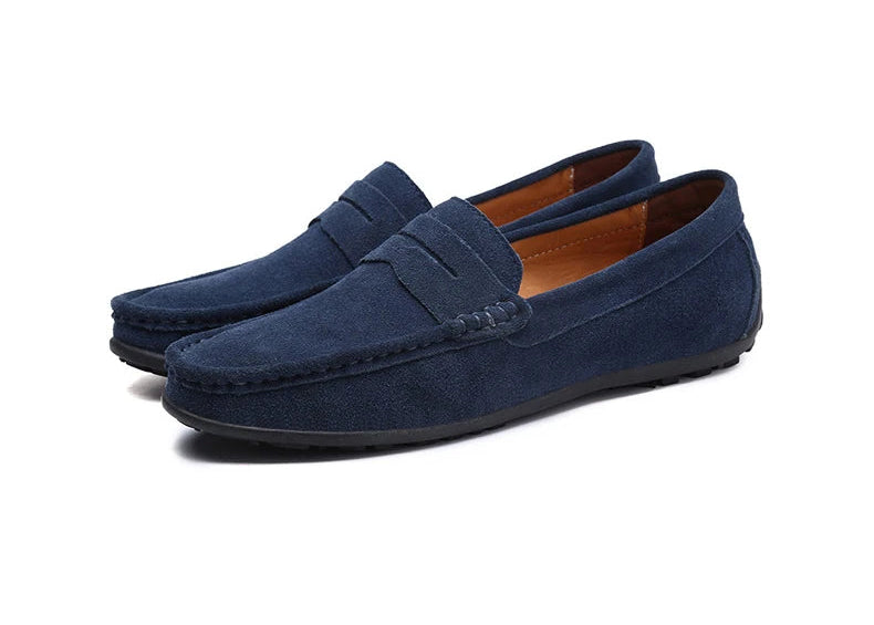 Hochwertige Leder Herrenmokassins