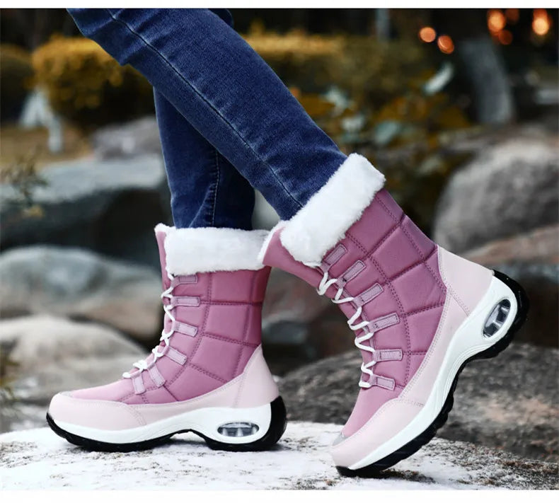Frauen Stiefel Hohe Qualität Warme Schnee Stiefel