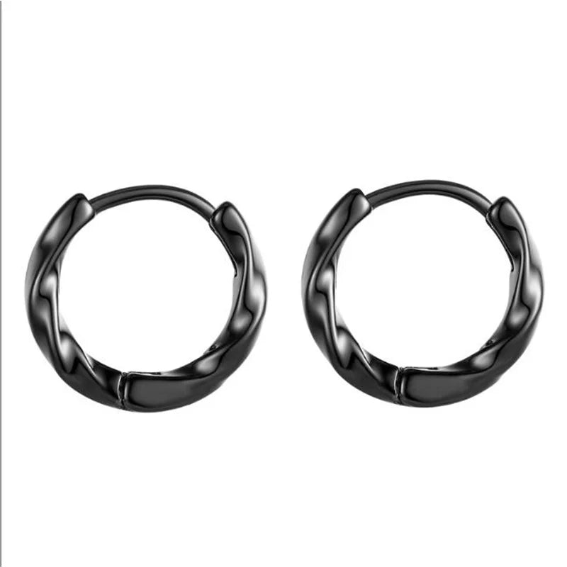 Sterling Silber Wellen Ohrringe Frauen Männer