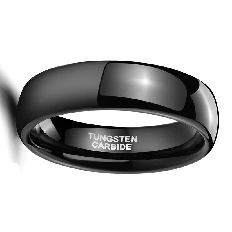Schwarzer Wolframring Damen &amp; Herren