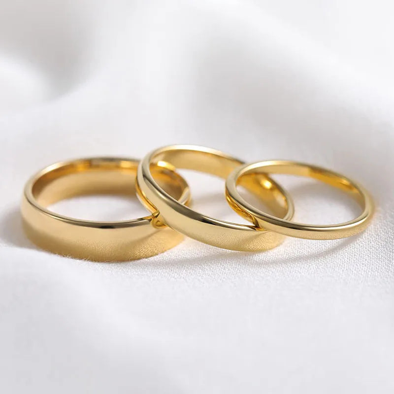 Goldener Wolframring Damen &amp; Herren