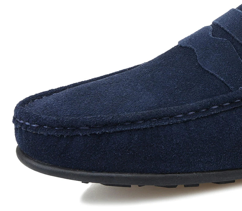 Männer Casual Schuhe Mode Männer Schuhe Handgemachte Wildleder Echtes Leder Herren Loafer Mokassins Slip Auf männer Wohnungen Männlich Fahren Schuhe
