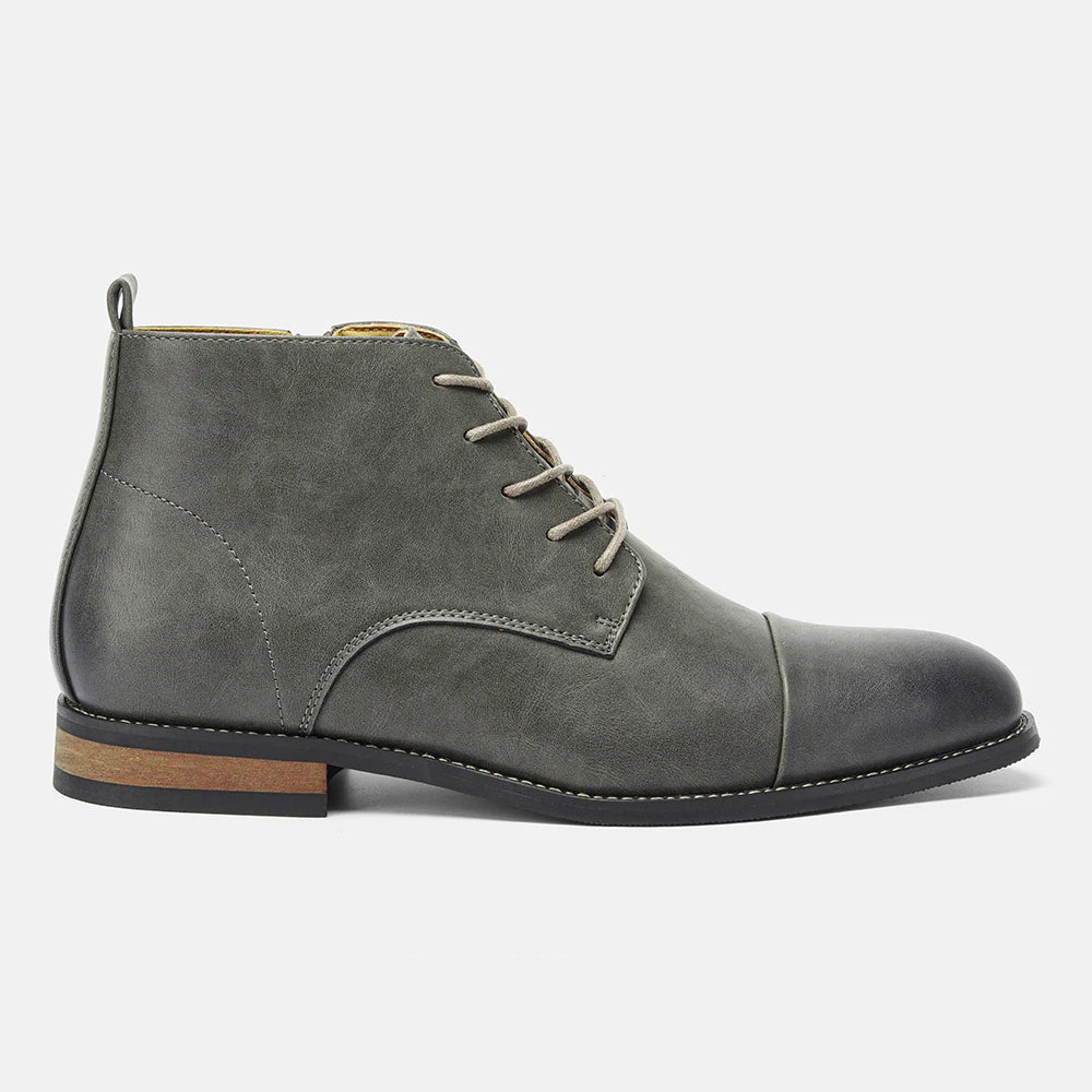 Herren Leder Stiefeletten – Bequeme Modemarke Knöchelstiefel