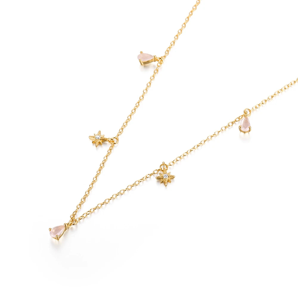 Adjutant 925 Sterling Silber Stapel Choker Kette Frauen zierliche Blume Zirkon Halskette Geometrie koreanischen Schlüsselbein Hals Schmuck Geschenke