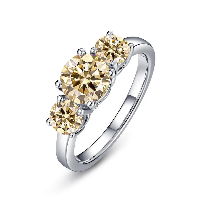 Moissanit Verlobungsring Silber