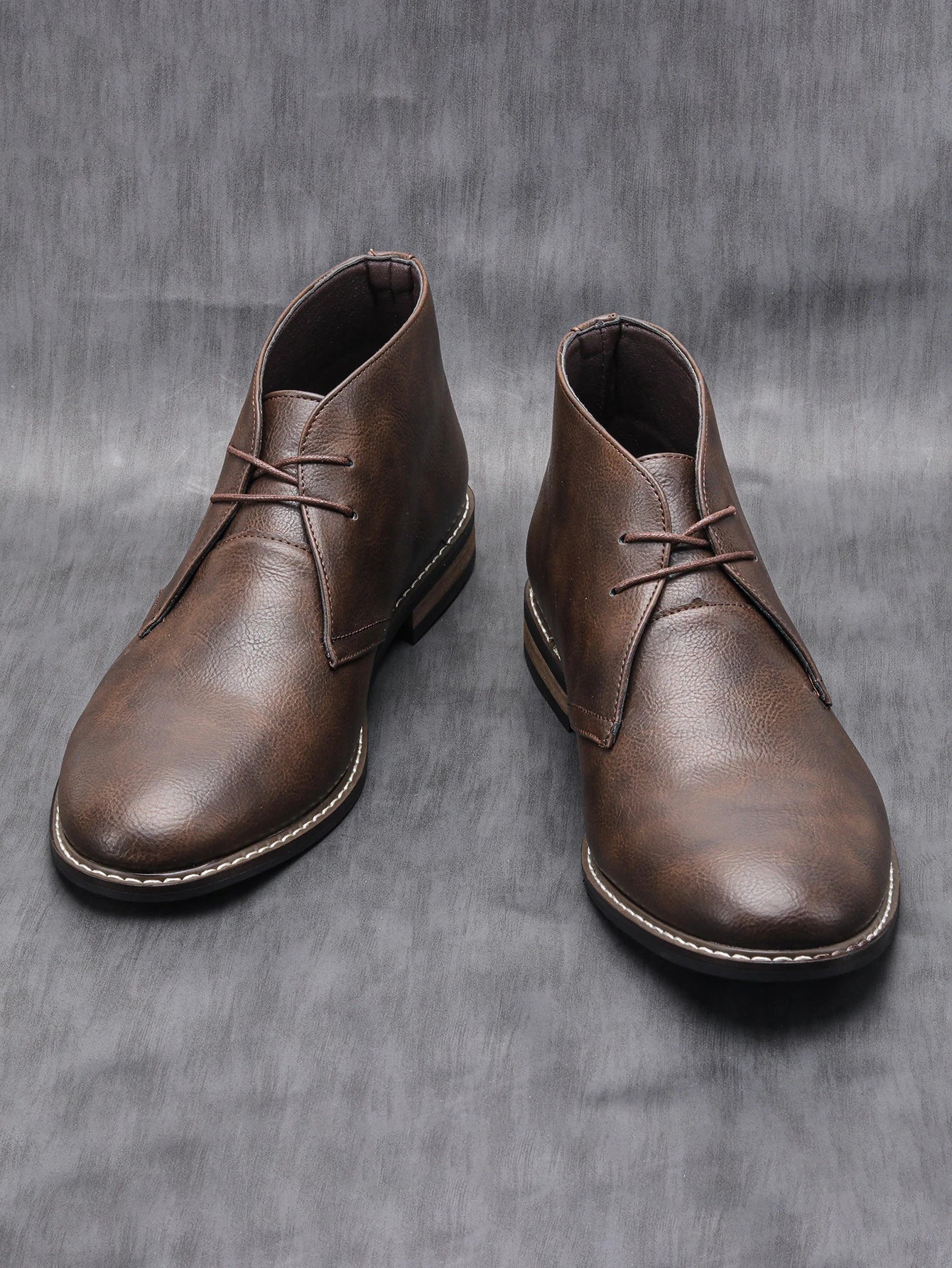 Retro Stil Herren Lederstiefel – Klassische Vintage Stiefeletten