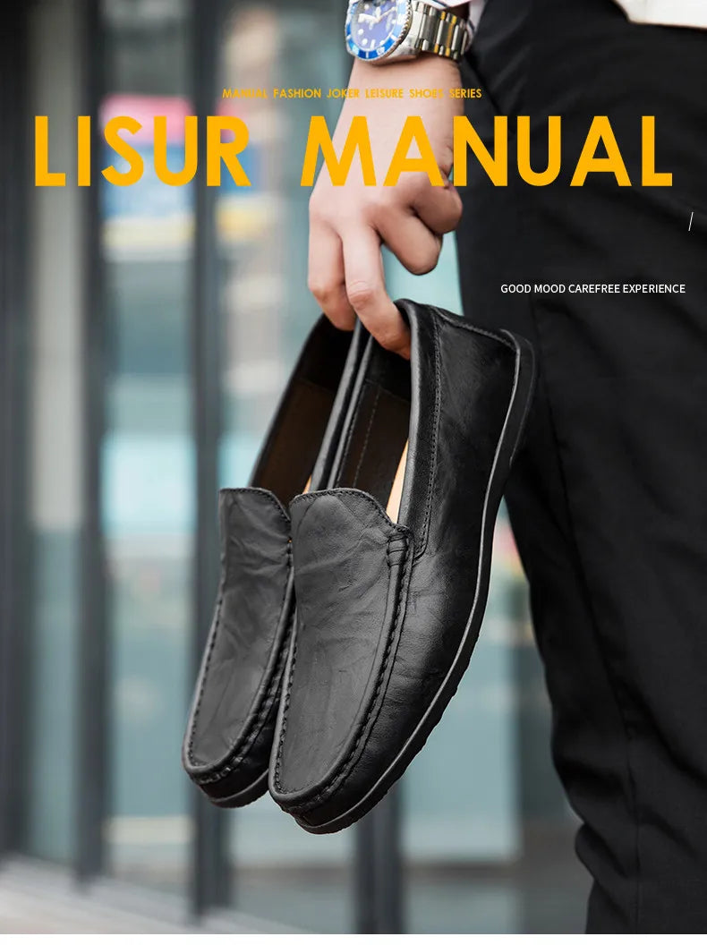 Echtes Leder Männer Schuhe Casual Luxus Marke Männer Müßiggänger Italienischen Mokassins Atmungsaktive Slip auf Männer Fahren Schuhe Chaussure Homme