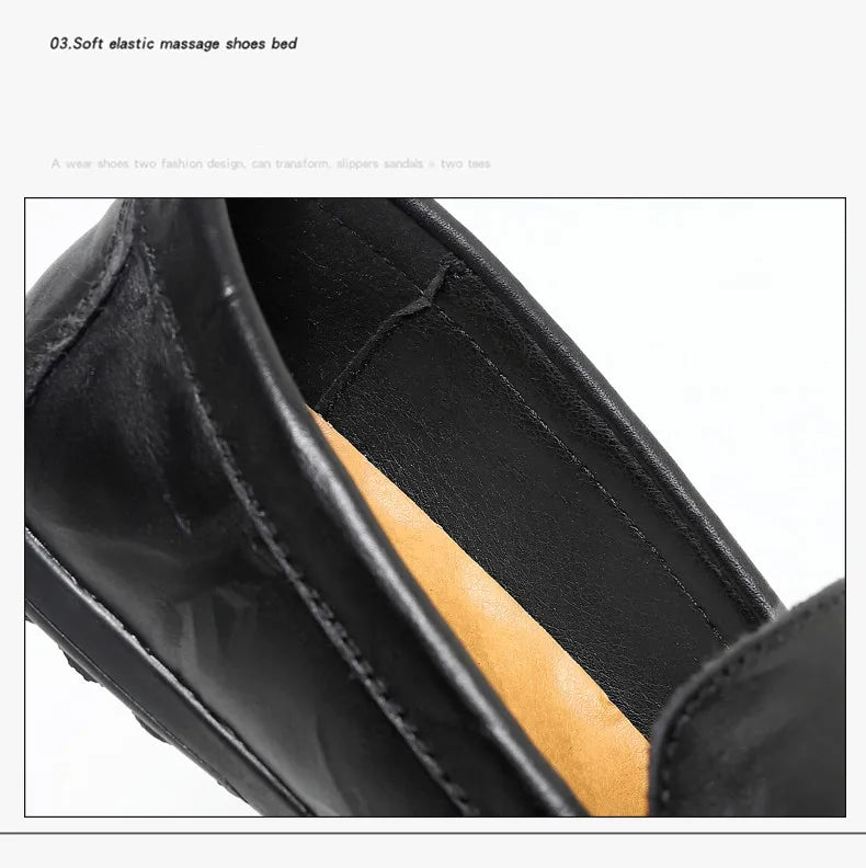 Echtes Leder Männer Schuhe Casual Luxus Marke Männer Müßiggänger Italienischen Mokassins Atmungsaktive Slip auf Männer Fahren Schuhe Chaussure Homme