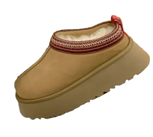 Damen Winter-Fell-Hausschuhe