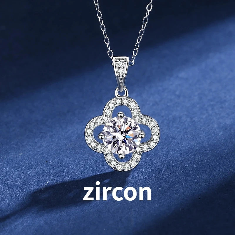 Joyce Kelly 925 Sterling Silber Moissanit Anhänger