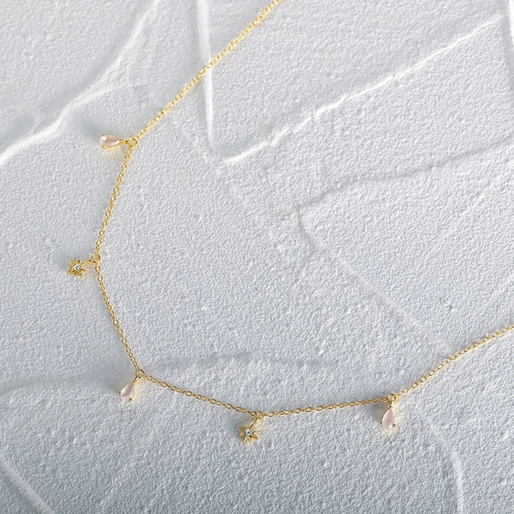 Adjutant 925 Sterling Silber Stapel Choker Kette Frauen zierliche Blume Zirkon Halskette Geometrie koreanischen Schlüsselbein Hals Schmuck Geschenke