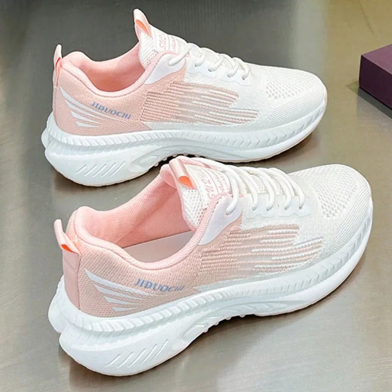 Damen Sneakers Mit Dicker Sohle