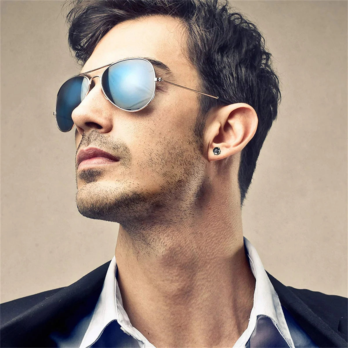 2 Stück modische, elegante 18 Karat vergoldete Opal-Ohrstecker für Damen, exquisites Edelstahl-Schmuckgeschenk