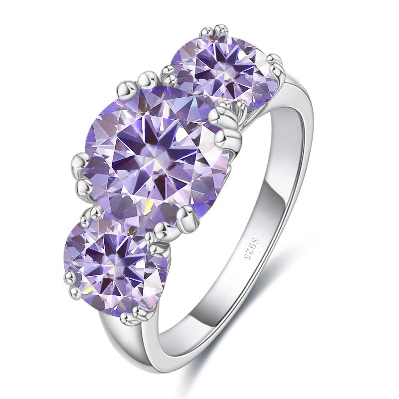 Moissanit Diamantring Silber