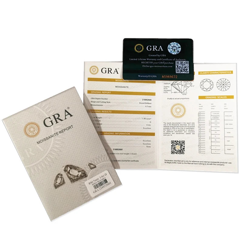 Piercingfreie magnetische Ohrstecker mit sechs Krallen, 1 Karat Moissanit-Ohrringe für Damen und Herren, Original-Schmuck aus 925er Sterlingsilber