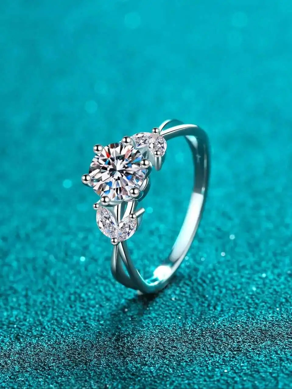 Luxus Moissanit-Solitärring – 1ct – Frauen