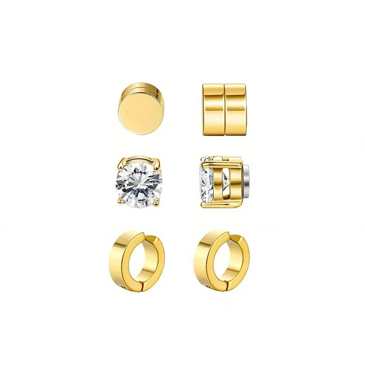 Magnetische Edelstahl Ohrringe  Männer und Frauen