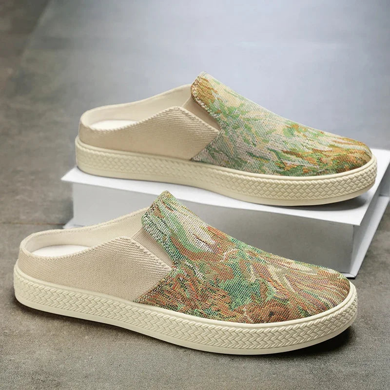 Sommer Herren-Canvas-Hausschuhe Rutschfest