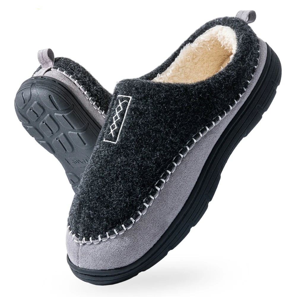 Herren Fannel-Hausschuhe Memory Foam Warm
