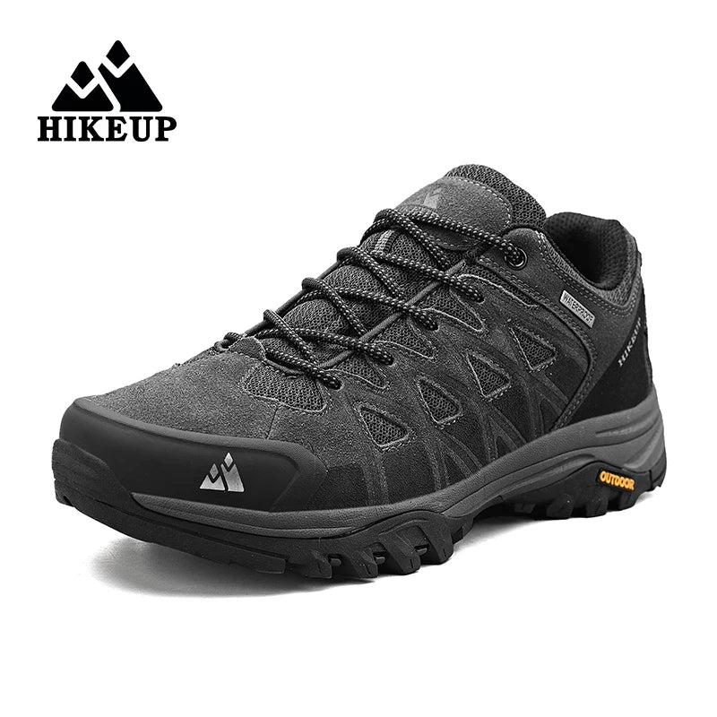 HIKEUP Modische Outdoor-Schuhe, Wandern, Herren, Sport, lässig, Bergtrekking-Stiefel, Camping-Sneaker für Herren, rutschfest, verschleißfest