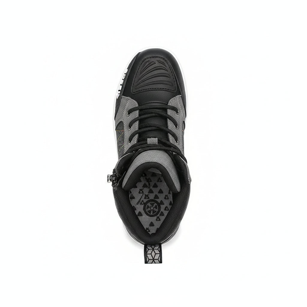 Herren Motorradstiefelstiefel aus Leder – Atmungsaktiv, Rutschfest, Verschleißfest, Racing