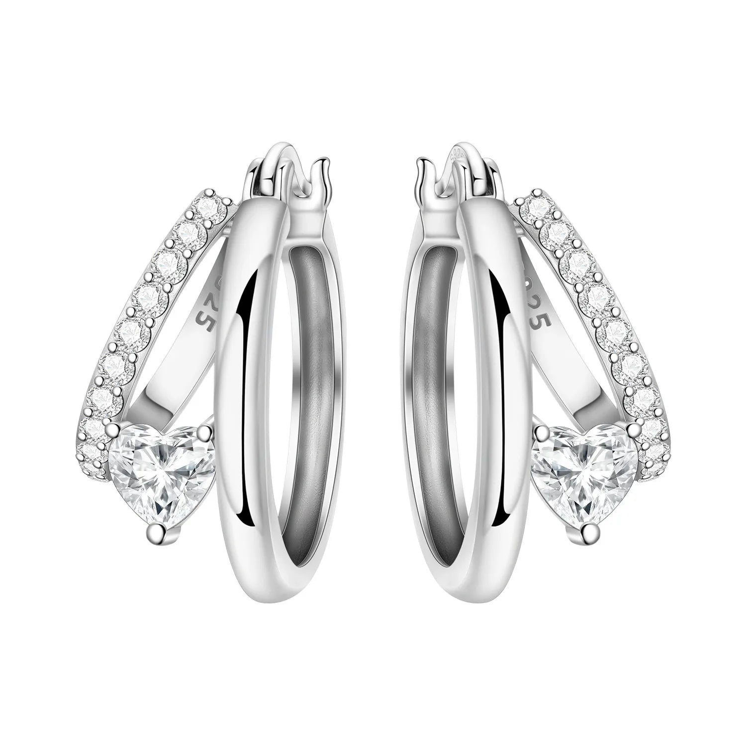 Heißer Verkauf 925 Sterling Silber Klassische Multi Ring Ohrringe Serie Tropfen Ohrringe Für Frauen Party Feines Geschenk Elegante Geburtstag Schmuck