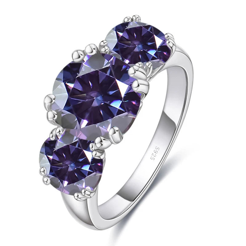 Moissanit Diamantring Silber