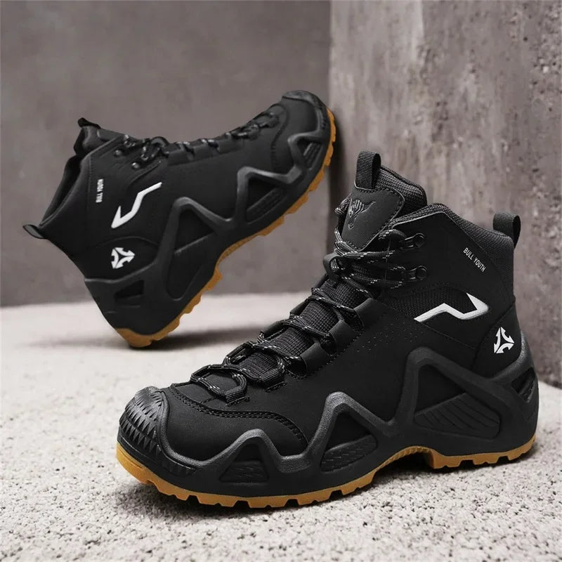 Herren Taktische Stiefel mit Riemen für Outdoor und Motorrad