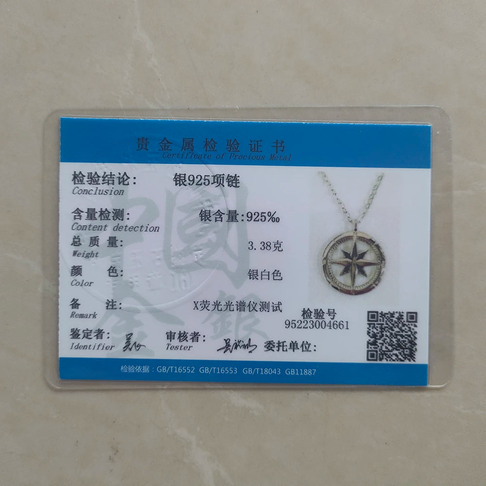 JIALY AAA CZ Stern Kompass S925 Sterling Silber Paar Halskette Einfache Schlüsselbein Kette Für Frauen Geburtstag Schmuck Geschenk neue