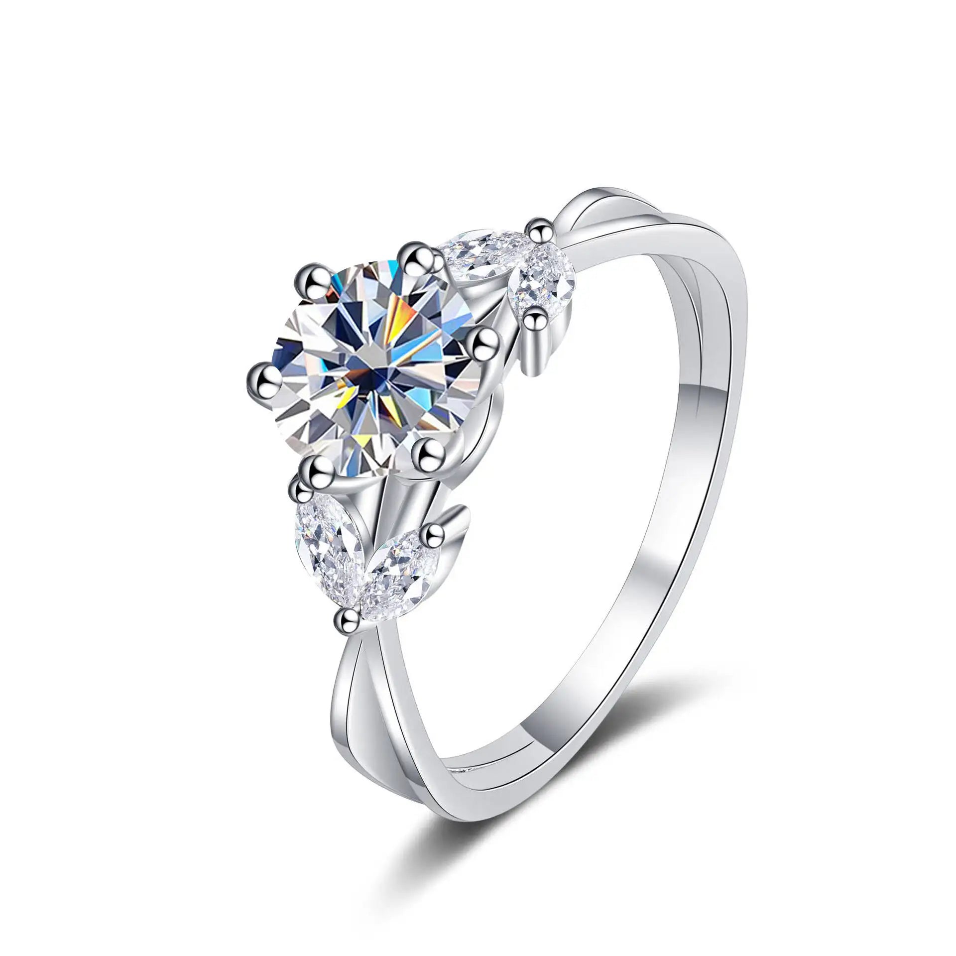 Luxus Moissanit-Solitärring – 1ct – Frauen