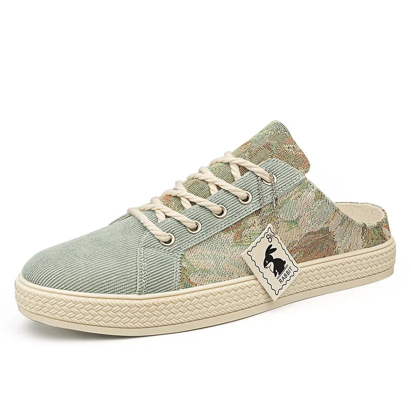 Sommer Herren-Canvas-Hausschuhe Rutschfest