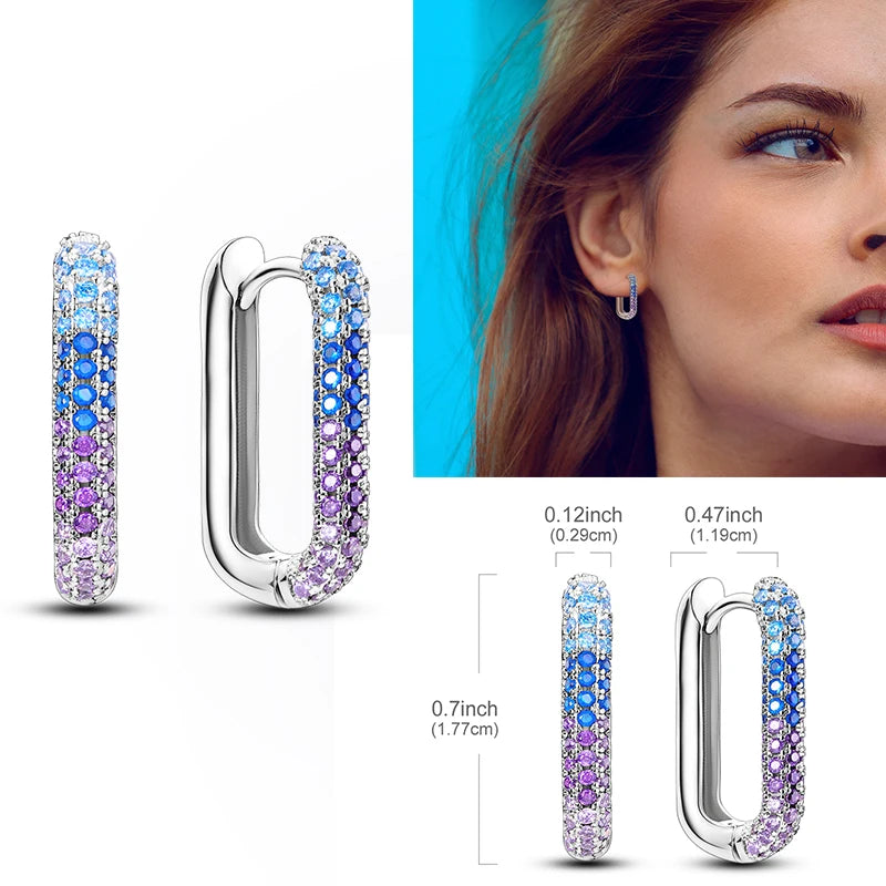 Creolen aus 925er-Sterlingsilber, Mond, Sonne, Original-Ohrring, Anhänger, Zirkon, Herzform, Stern-Ohrring, für Frauen und Mädchen, zur Herstellung von Schmuck