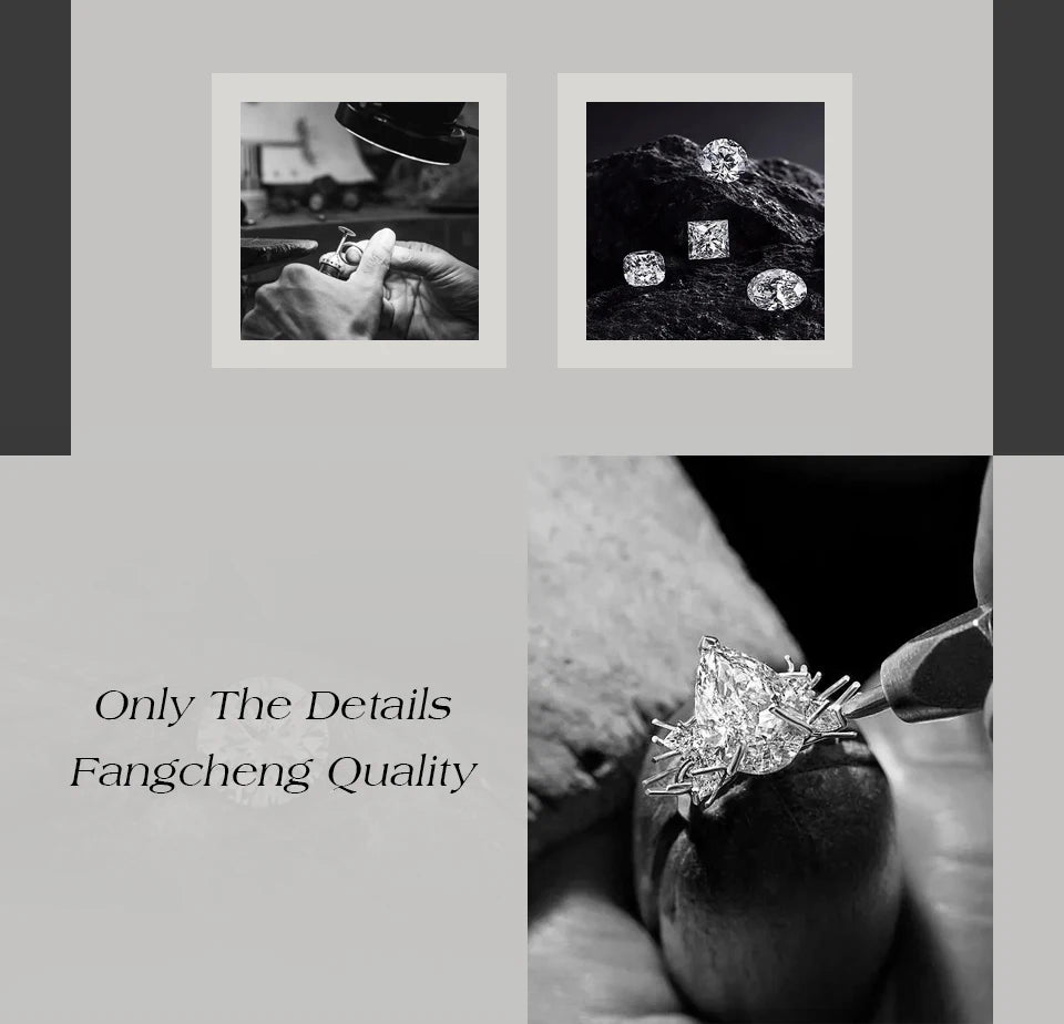 ATTAGEMS Eternity DVVS1 Moissanit-Ring für Damen, 100 % echtes 925er-Sterlingsilber, vergoldet, Hochzeit, Party, Charm, edler Schmuck, neu