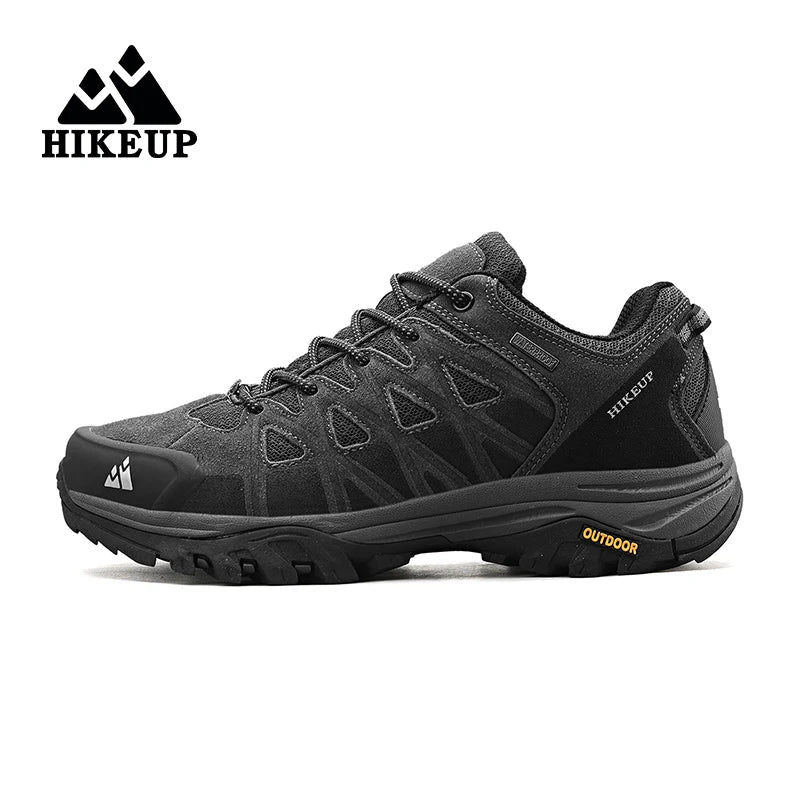 HIKEUP Modische Outdoor-Schuhe, Wandern, Herren, Sport, lässig, Bergtrekking-Stiefel, Camping-Sneaker für Herren, rutschfest, verschleißfest