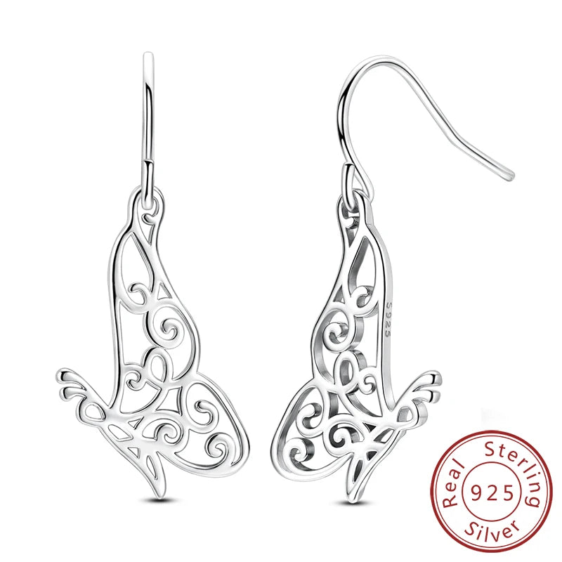 Creolen Neue Original 925 Sterling Silber Süße Herz Bogen Runde Zirkon Ohrstecker Für Frauen Mädchen Edlen Schmuck