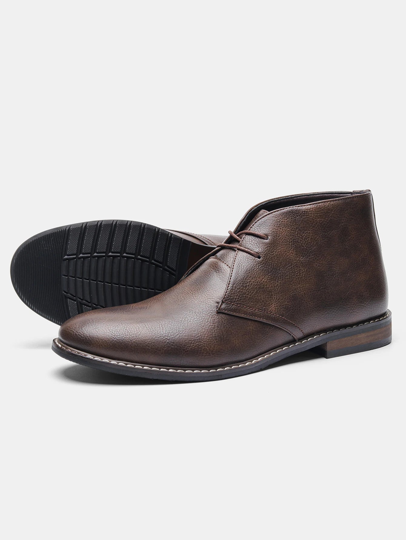 Retro Stil Herren Lederstiefel – Klassische Vintage Stiefeletten