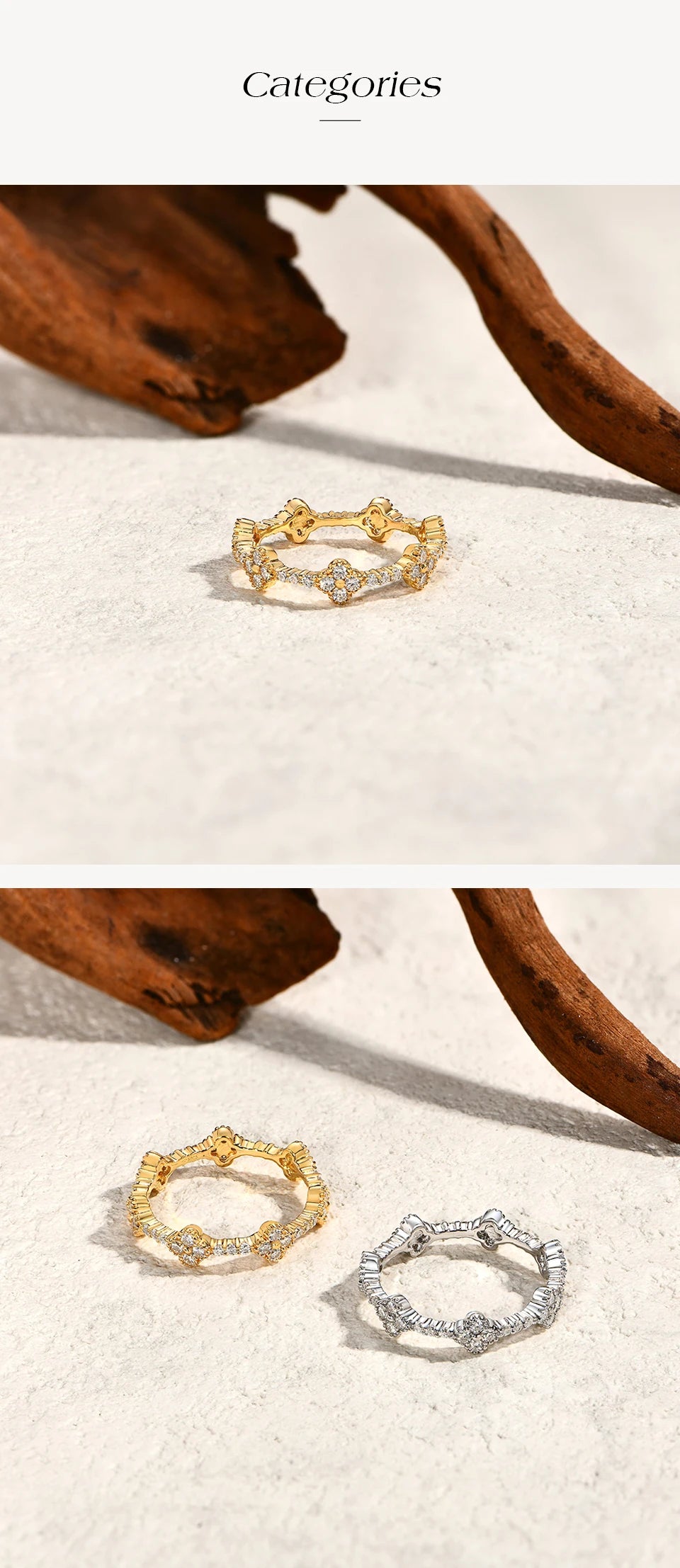 ATTAGEMS Eternity DVVS1 Moissanit-Ring für Damen, 100 % echtes 925er-Sterlingsilber, vergoldet, Hochzeit, Party, Charm, edler Schmuck, neu