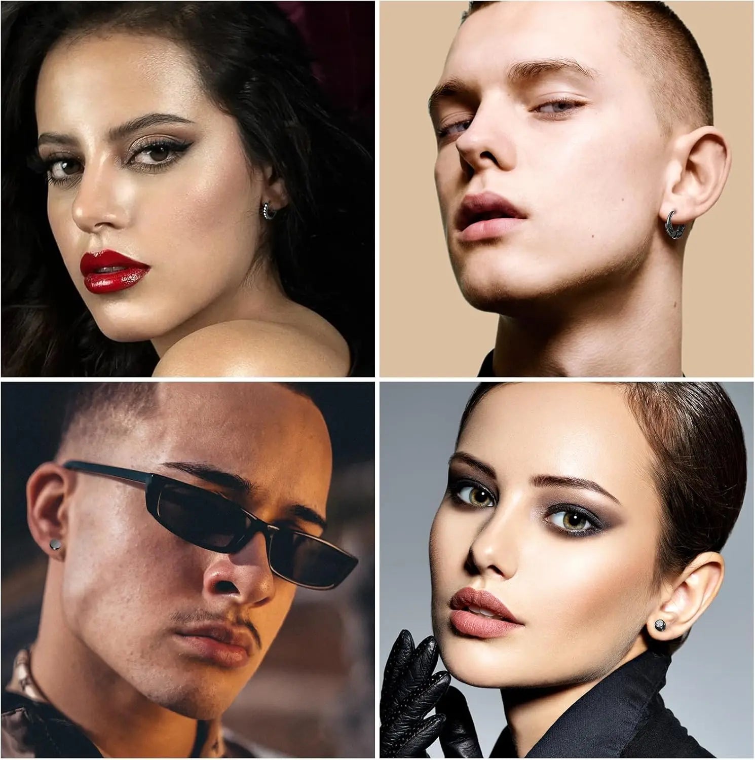 Edelstahl Herren  fraun Ohrringe