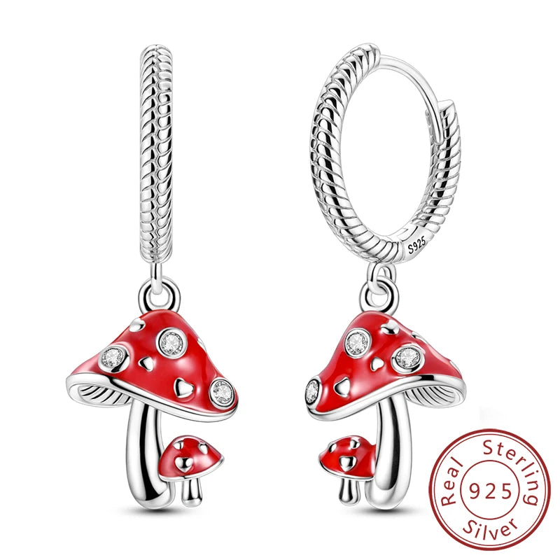 Creolen Neue Original 925 Sterling Silber Süße Herz Bogen Runde Zirkon Ohrstecker Für Frauen Mädchen Edlen Schmuck