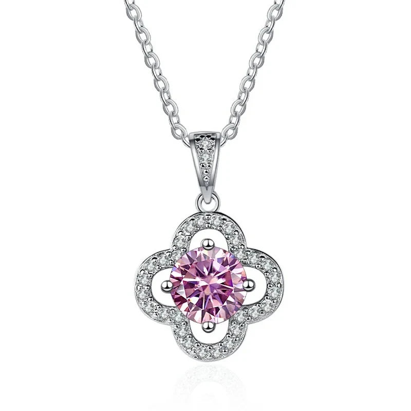 Joyce Kelly 925 Sterling Silber Moissanit Anhänger